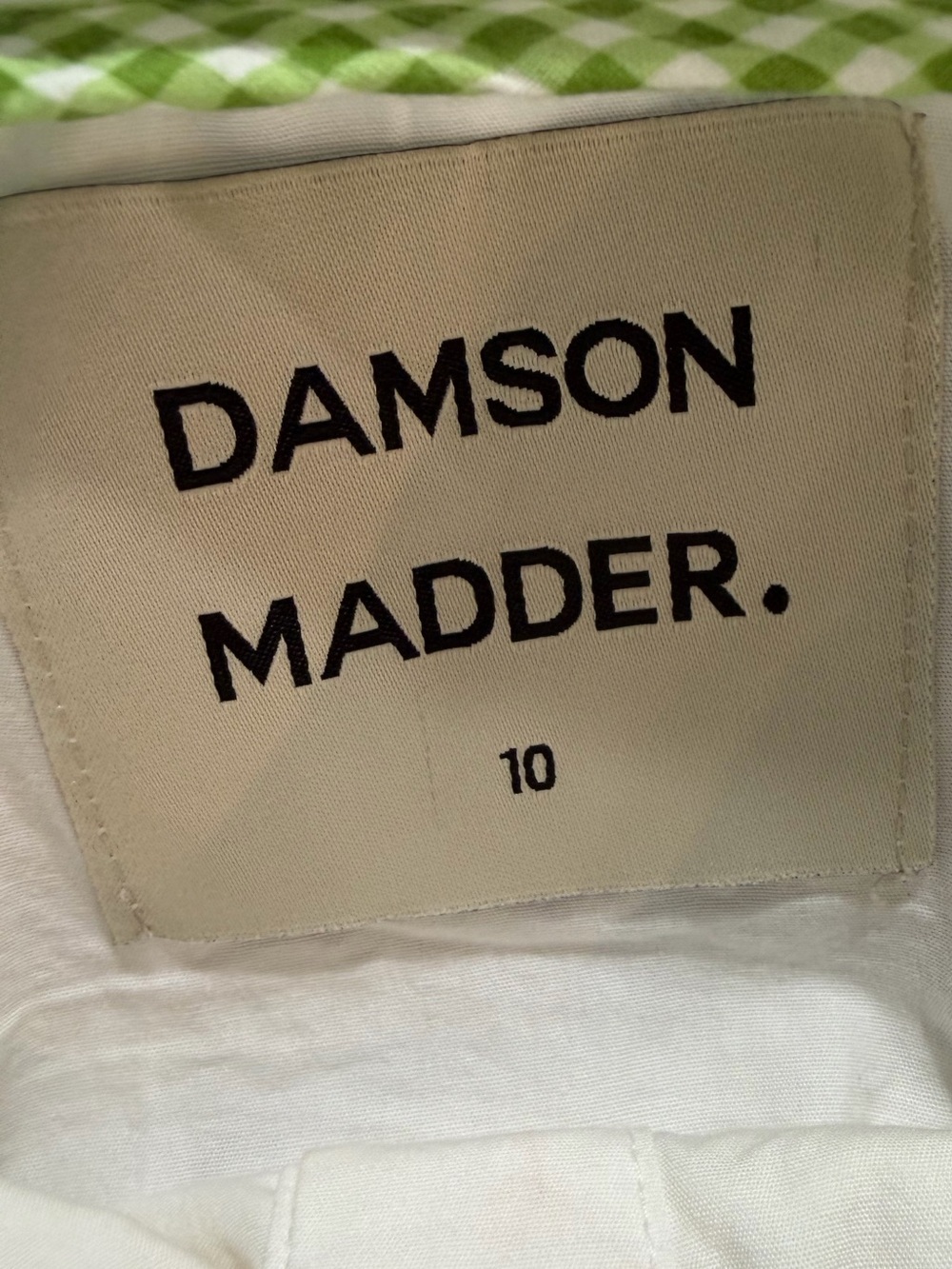 DAMSON MADDER Embroidered Eyelet Statement Collar Mala Mini Dress Size 10 EUC - Picture 7 of 8